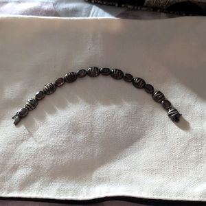 Sterling silver smoky quartz bracelet